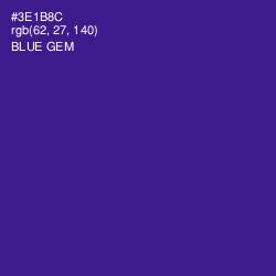 #3E1B8C - Blue Gem Color Image